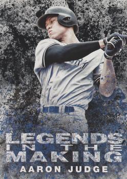 2018 Topps - Legends in the Making Black (Series 1) #LTM-AJ Aaron Judge Front
