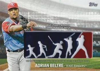 2018 Topps - Players Weekend Patch #PWP-ABL Adrian Beltre Front