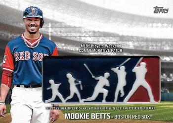 2018 Topps - Players Weekend Patch #PWP-MB Mookie Betts Front