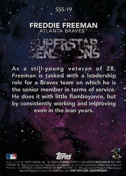 2018 Topps - Superstar Sensations #SSS-19 Freddie Freeman Back
