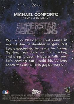 2018 Topps - Superstar Sensations #SSS-36 Michael Conforto Back
