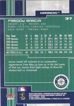 2003 Ultra #37 Freddy Garcia Back