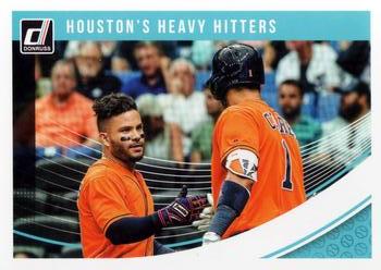 2018 Donruss #211 Houston's Heavy Hitters (Jose Altuve / Carlos Correa) Front