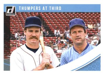 2018 Donruss #219 Thumpers at Third (Wade Boggs / George Brett) Front