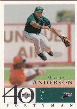 2003 Upper Deck 40-Man #91 Marlon Anderson Front