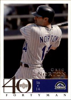 2003 Upper Deck 40-Man #754 Greg Norton Front