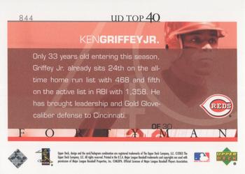 2003 Upper Deck 40-Man #844 Ken Griffey Jr. Back