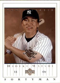 2003 Upper Deck 40-Man #877 Hideki Matsui Front