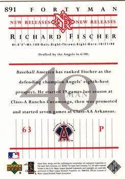 2003 Upper Deck 40-Man #891 Rich Fischer Back