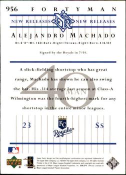 2003 Upper Deck 40-Man #956 Alejandro Machado Back