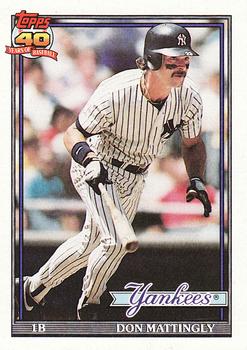 1991 Topps #100 Don Mattingly Front