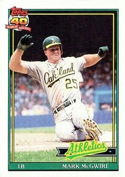 1991 Topps #270 Mark McGwire Front
