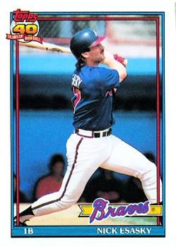 1991 Topps #418 Nick Esasky Front