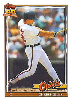 1991 Topps #42 Chris Hoiles Front