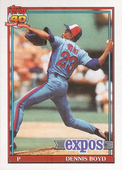 1991 Topps #48 Dennis Boyd Front
