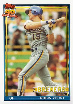 1991 Topps #575 Robin Yount Front