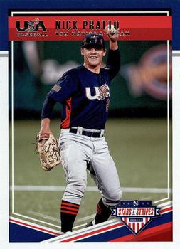 2018 Panini USA Baseball Stars & Stripes #77 Nick Pratto Front