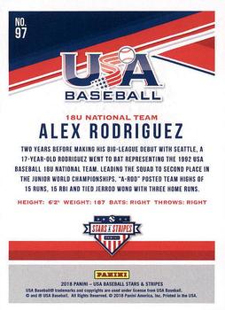 2018 Panini USA Baseball Stars & Stripes #97 Alex Rodriguez Back