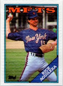 1988 Topps Cloth Test Issue #NNO Rick Aguilera Front