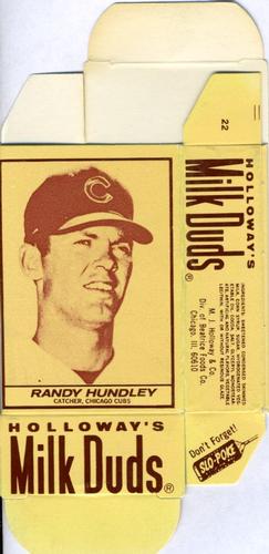 1971 Milk Duds - Boxes #NNO Randy Hundley Front