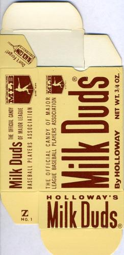 1971 Milk Duds - Boxes #NNO Harmon Killebrew Back