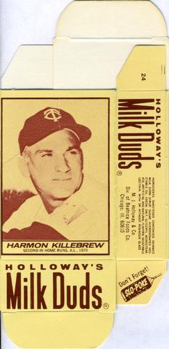 1971 Milk Duds - Boxes #NNO Harmon Killebrew Front