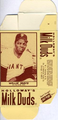 1971 Milk Duds - Boxes #NNO Willie Mays Front