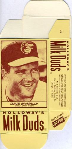 1971 Milk Duds - Boxes #NNO Dave McNally Front