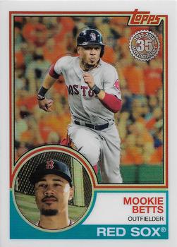 2018 Topps - 1983 Topps Baseball 35th Anniversary Chrome Silver Pack #54 Mookie Betts Front