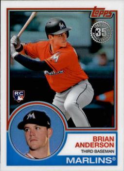 2018 Topps - 1983 Topps Baseball 35th Anniversary Chrome Silver Pack #92 Brian Anderson Front
