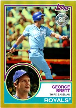 2018 Topps - 1983 Topps Baseball 35th Anniversary Chrome Silver Pack Gold Refractor #93 George Brett Front
