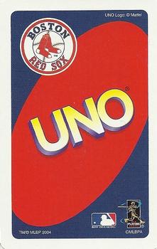 2004 UNO Boston Red Sox #D4 Bill Mueller / Tim Wakefield / Doug Mirabelli Back