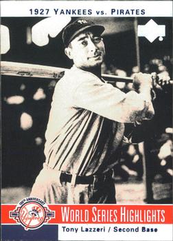 2003 Upper Deck Yankees 100th Anniversary #2 Tony Lazzeri Front