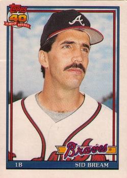 1991 Topps Traded #13T Sid Bream Front