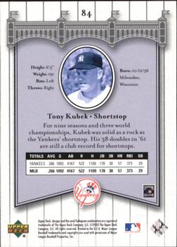 2003 Upper Deck Yankees Signature Series #84 Tony Kubek Back