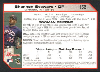 2004 Bowman #132 Shannon Stewart Back