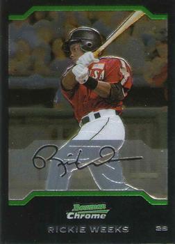 2004 Bowman Draft Picks & Prospects - Chrome #BDP138 Rickie Weeks Front