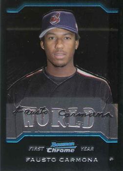 2004 Bowman Draft Picks & Prospects - Chrome #BDP148 Fausto Carmona Front