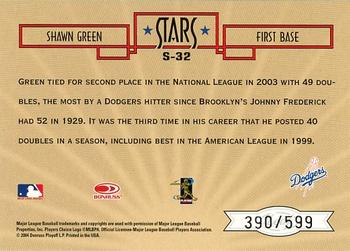 2004 Leaf Certified Cuts - Stars #S-32 Shawn Green Back