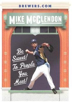 2012 Milwaukee Brewers Police #NNO Mike McClendon Front