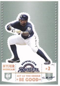 2012 Milwaukee Brewers Police - Waukesha City Police and Waukesha Sports Cards #NNO Nyjer Morgan Front