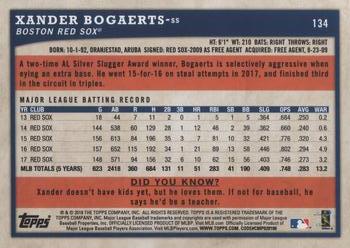 2018 Topps Big League #134 Xander Bogaerts Back