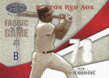 2004 Leaf Certified Materials - Fabric of the Game Jersey Year #FG-58 Jim Rice Front