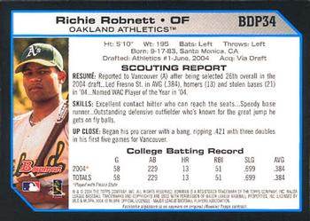 2004 Bowman Draft Picks & Prospects #BDP34 Richie Robnett Back