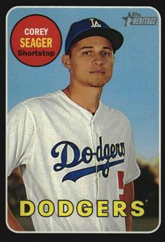 2018 Topps Heritage - Black Border #45 Corey Seager Front