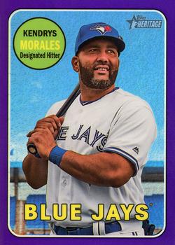 2018 Topps Heritage - Chrome Purple Refractor #THC-124 Kendrys Morales Front