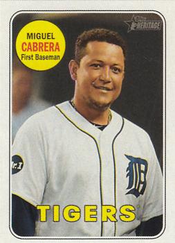2018 Topps Heritage - Mini #40 Miguel Cabrera Front