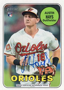 2018 Topps Heritage - Real One Autographs #ROA-AH Austin Hays Front