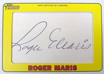 2018 Topps Heritage - 1969 Baseball Cut Signatures #69BCS-RM Roger Maris Front