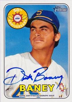 2018 Topps Heritage - Seattle Pilots Autographs #SPA-DB Dick Baney Front